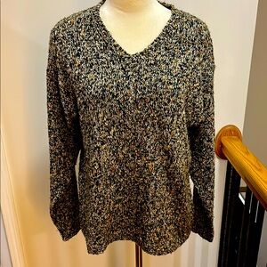 Black and Tan Knit Sweater size medium